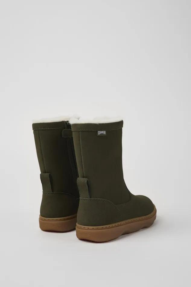 Kids Camper Boots Kiddo Green Nubuck Boots For Kids Kids Camper Boots Kiddo Green Nubuck Boots For Kids
