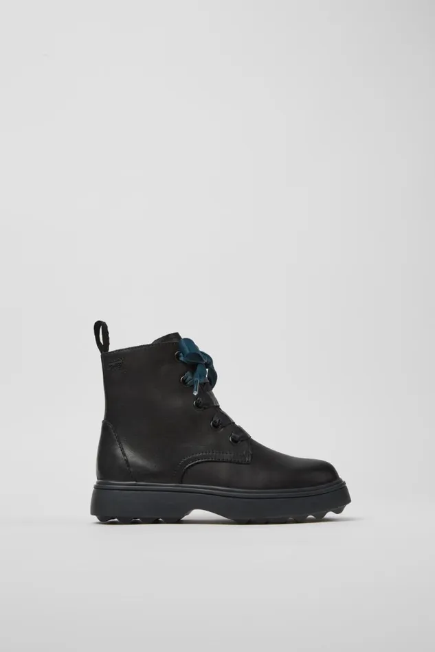 Kids Camper Boots Norte Black Leather Ankle Boots For Kids Kids Camper Boots Norte Black Leather Ankle Boots For Kids