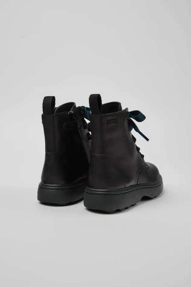 Kids Camper Boots Norte Black Leather Ankle Boots For Kids Kids Camper Boots Norte Black Leather Ankle Boots For Kids