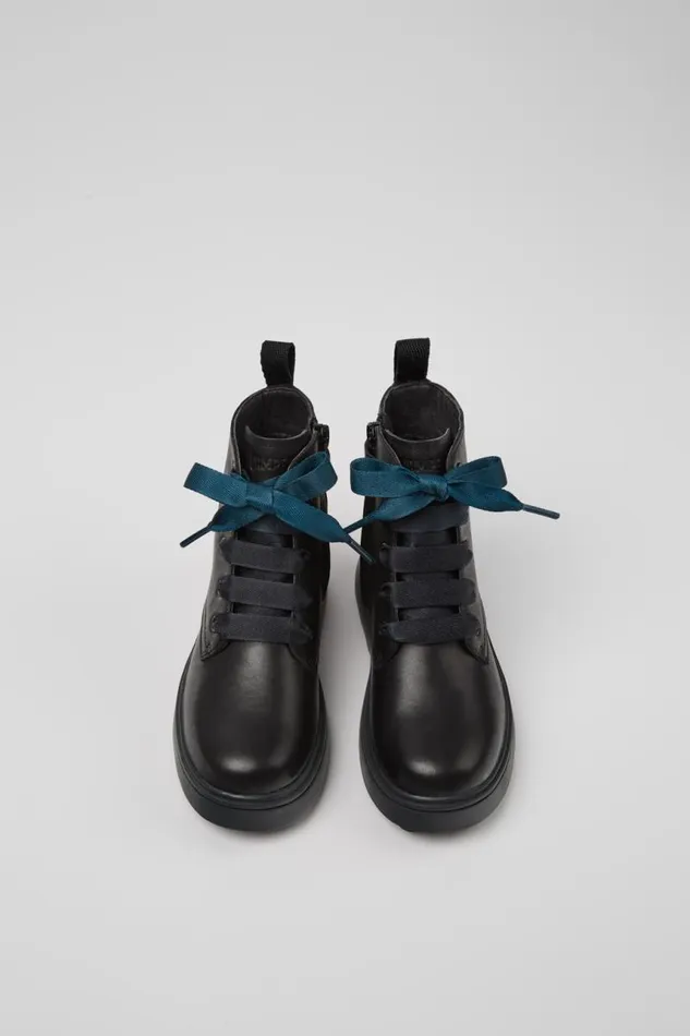 Kids Camper Boots Norte Black Leather Ankle Boots For Kids Kids Camper Boots Norte Black Leather Ankle Boots For Kids