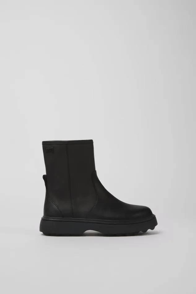 Kids Camper Boots Norte Black Leather Boots Kids Camper Boots Norte Black Leather Boots