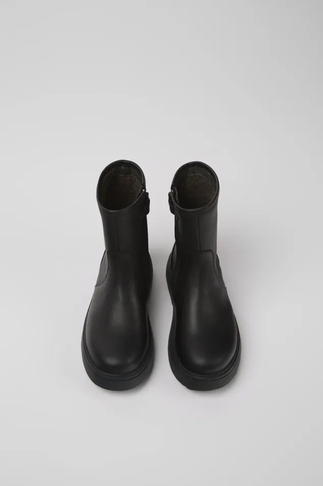 Kids Camper Boots Norte Black Leather Boots Kids Camper Boots Norte Black Leather Boots