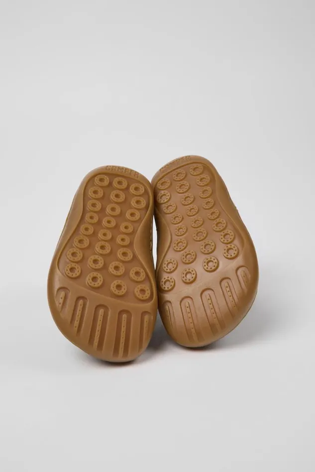 Kids Camper Boots Peu Brown Leather Boots For Kids Kids Camper Boots Peu Brown Leather Boots For Kids