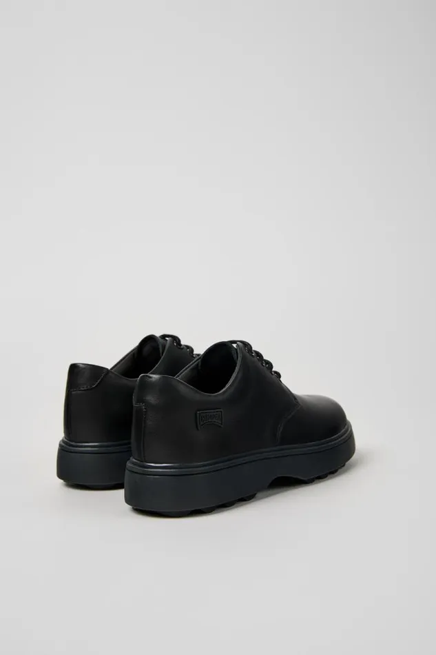 Kids Camper Casual Shoes Norte Black Leather Laceup Shoes For Kids Kids Camper Casual Shoes Norte Black Leather Laceup Shoes For Kids