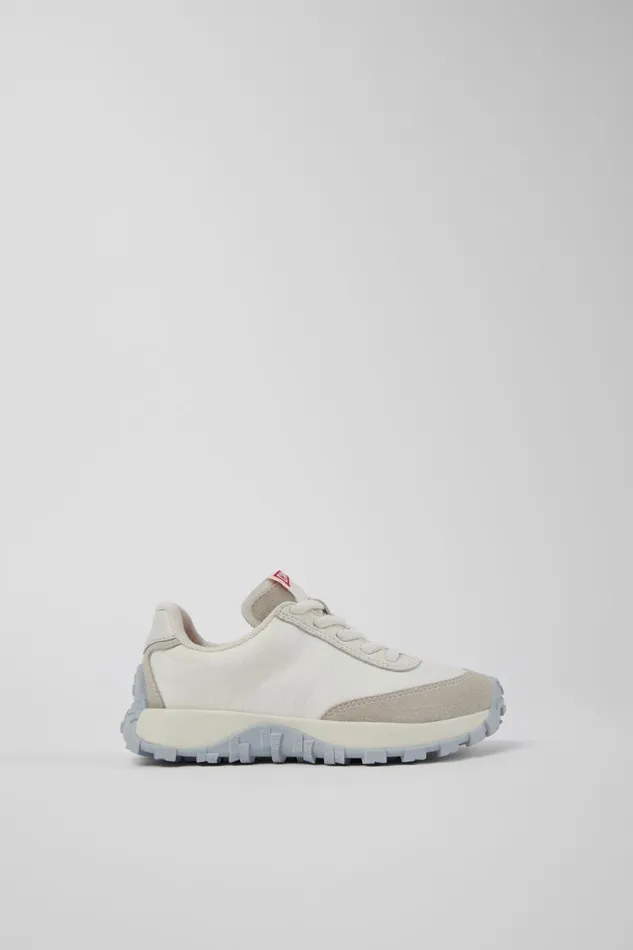 Kids Camper Sneakers Drift Trail White TextileNubuck Sneaker