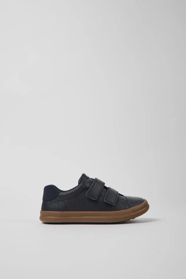Kids Camper Sneakers Pursuit Blue Leather And Nubuck Sneakers For Kids Kids Camper Sneakers Pursuit Blue Leather And Nubuck Sneakers For Kids