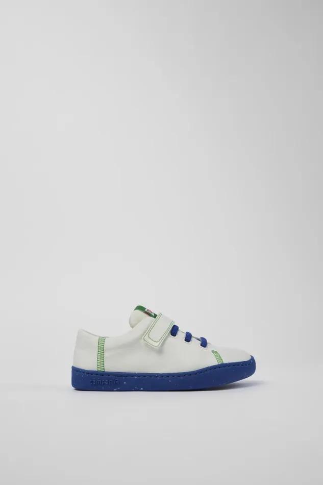 Kids Camper Sneakers Twins White Textile Slipon Kids Camper Sneakers Twins White Textile Slipon