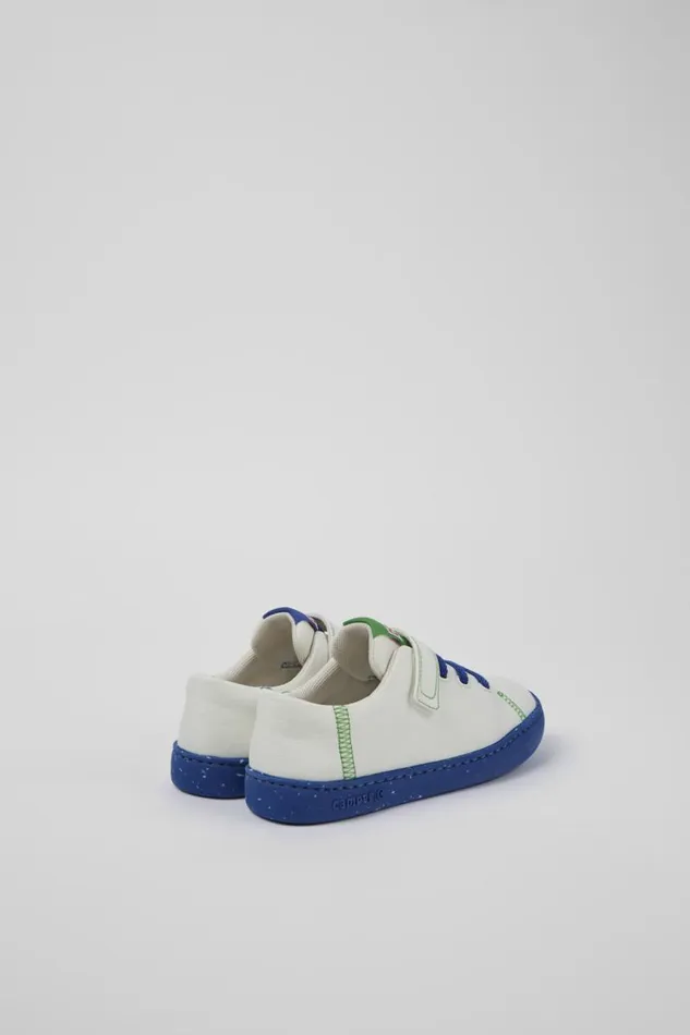Kids Camper Sneakers Twins White Textile Slipon Kids Camper Sneakers Twins White Textile Slipon