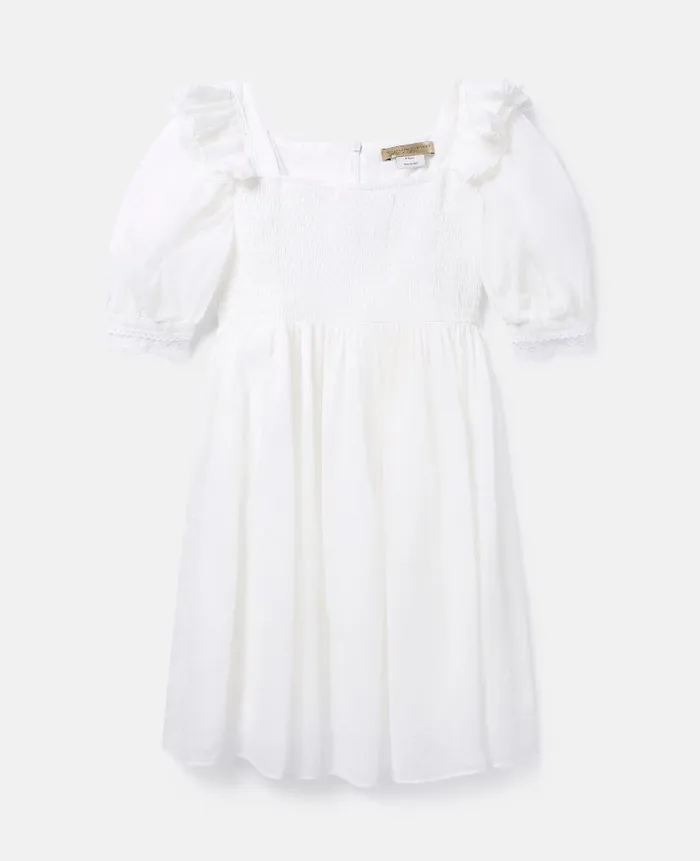 Kids Dresses and Jumpsuits Stella McCartney Frill Sleeve Smock Dress Ivory