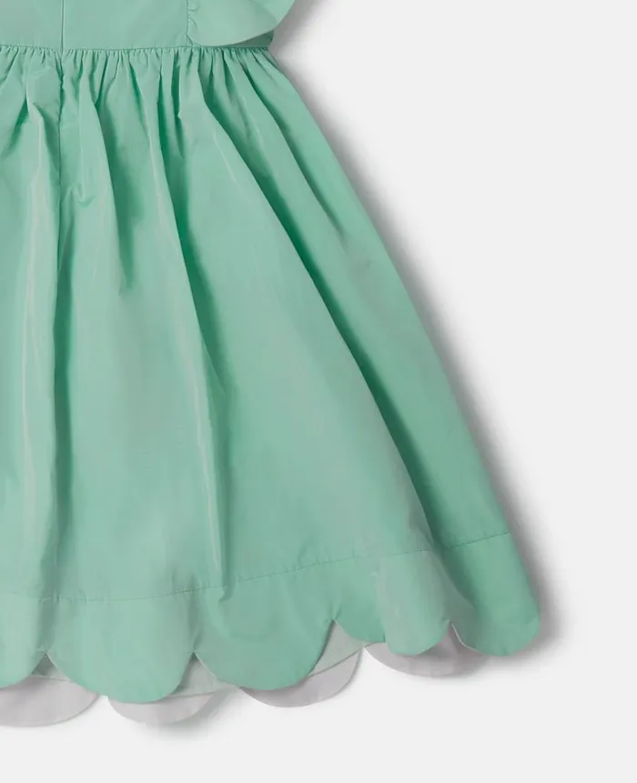 Kids Dresses and Jumpsuits Stella McCartney Scalloped Edge Sleeveless Dress Green