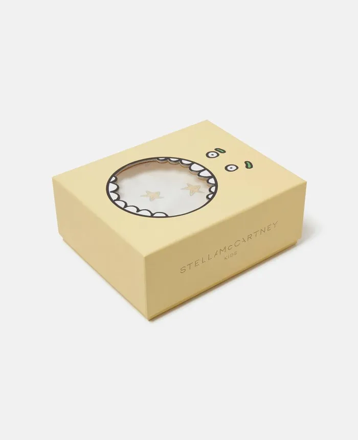 Kids Newborn 0 8211 24 Months Stella McCartney Smiling Stella Star Print Baby Gift Set Ivoryyellow