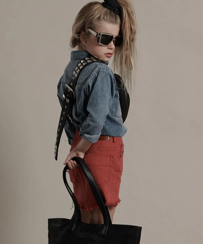 KIDS RED PUNK 2020 MINI SKIRT Kids One Teaspoon Kids KIDS RED PUNK 2020 MINI SKIRT Kids One Teaspoon Kids