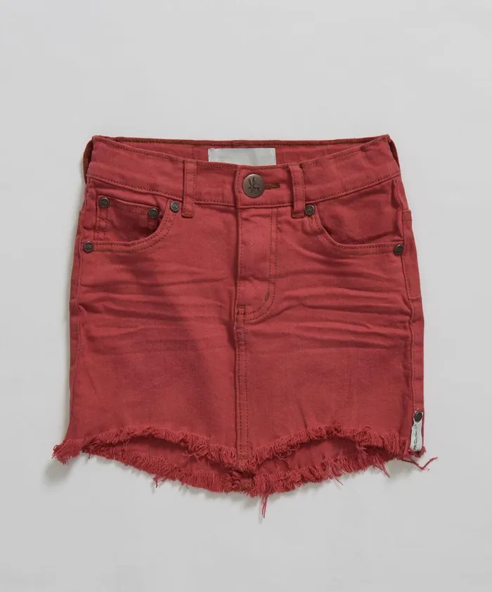 KIDS RED PUNK 2020 MINI SKIRT Kids One Teaspoon Kids KIDS RED PUNK 2020 MINI SKIRT Kids One Teaspoon Kids