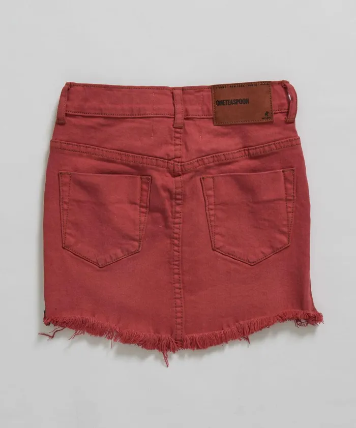 KIDS RED PUNK 2020 MINI SKIRT Kids One Teaspoon Kids KIDS RED PUNK 2020 MINI SKIRT Kids One Teaspoon Kids