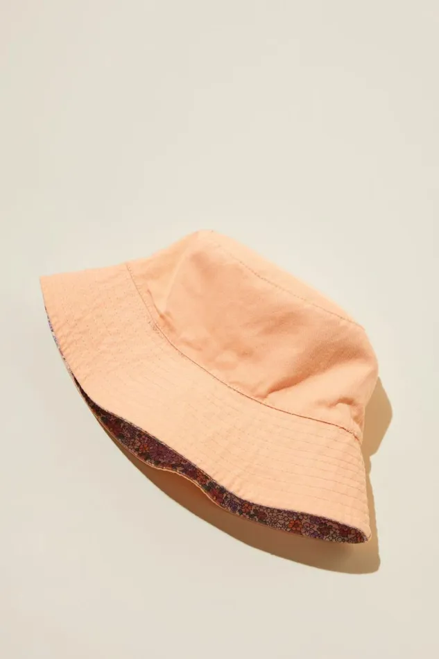 Kids Reversible Bucket Hat Claire Ditsy Clay Pidgeontropical Orange Girls Cotton On Swimwear Kids Reversible Bucket Hat Claire Ditsy Clay Pidgeontropical Orange Girls Cotton On Swimwear