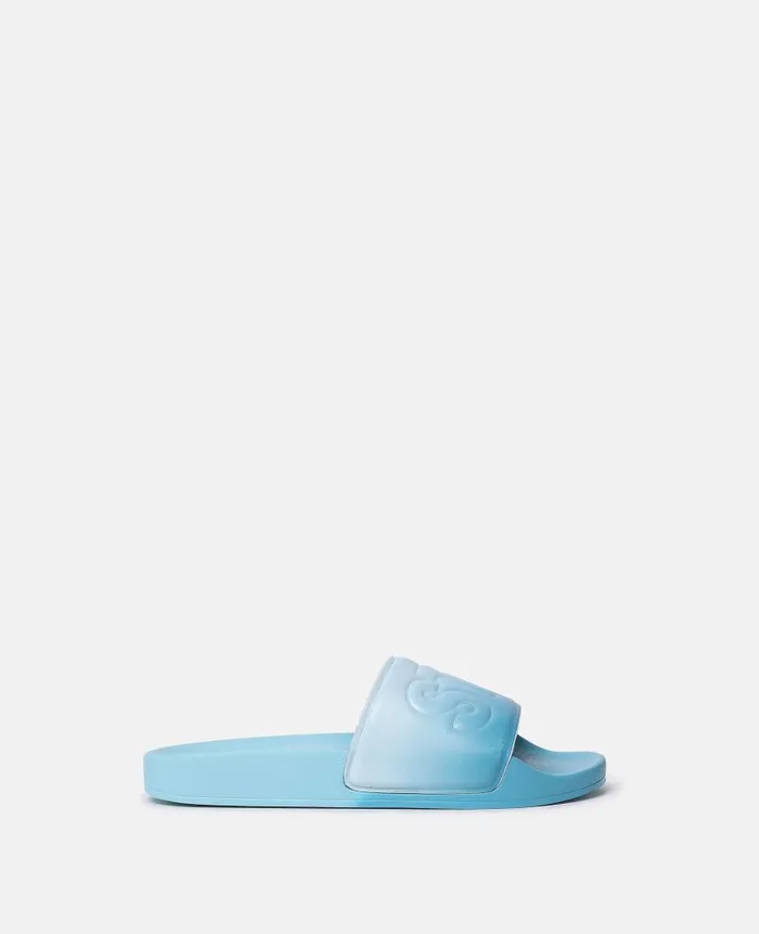 Kids Shoes And Accessories Stella McCartney Stella Ombr Pool Slides Blue