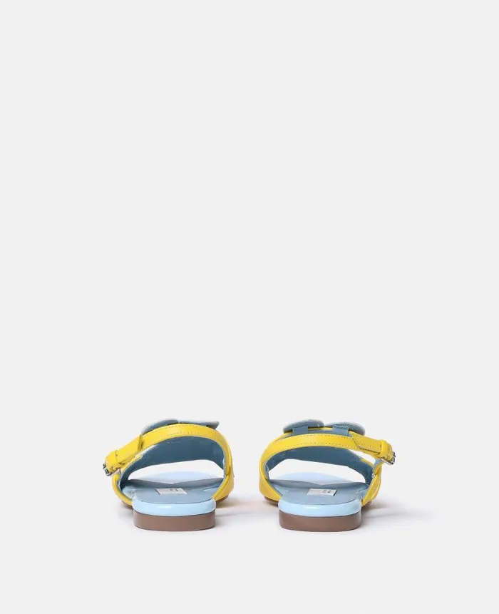 Kids Shoes And Bags Stella McCartney Bumblebee Slingback Sandals Yellow