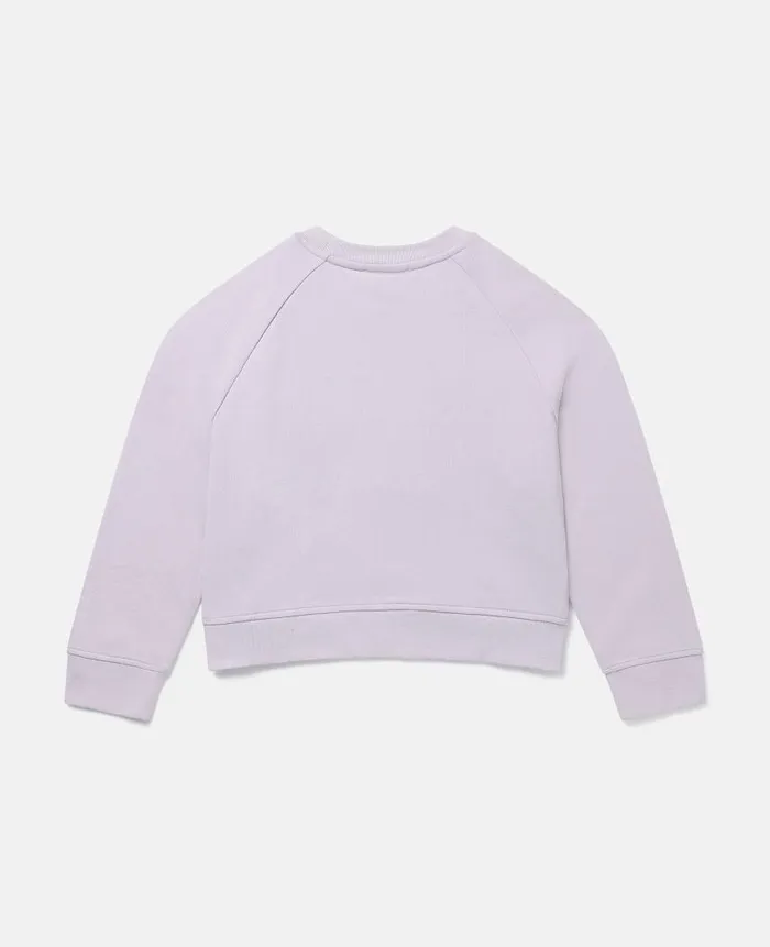 Kids Sweaters and Cardigans Stella McCartney Metallic Logo Disc Sweatshirt Grey
