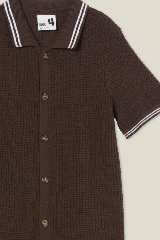 Knitted Short Sleeve Shirt Hot Choccywaffle Knit Boys Cotton On Shirts Knitted Short Sleeve Shirt Hot Choccywaffle Knit Boys Cotton On Shirts
