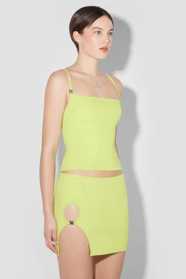 Knitted Top Lime Women MISBHV Knitwear