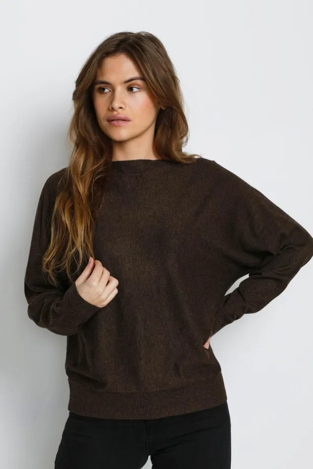 Knitwear and Cardigans Women CULTURE CUannemarie Pullover Demitasse Melange