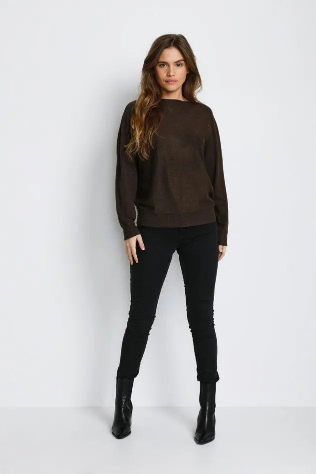 Knitwear and Cardigans Women CULTURE CUannemarie Pullover Demitasse Melange