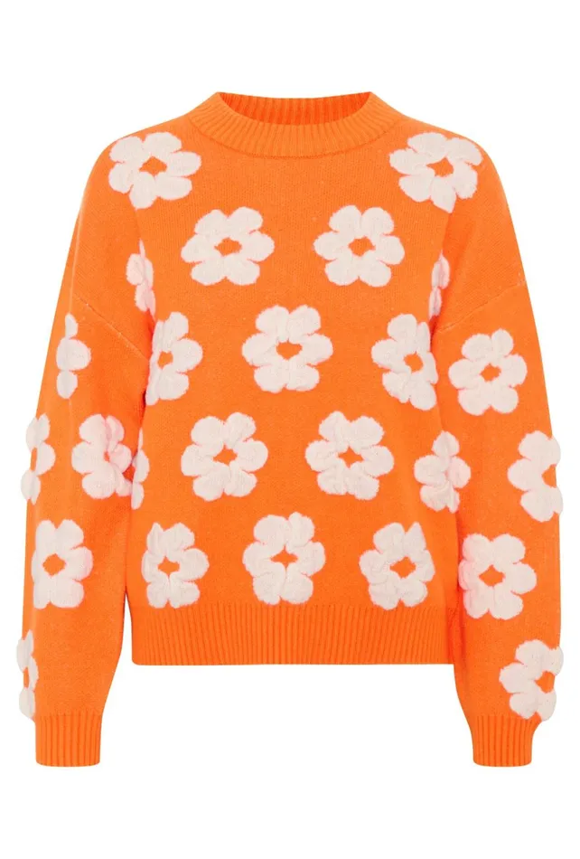 Knitwear and Cardigans Women CULTURE CUcharla Pullover Russet Orange