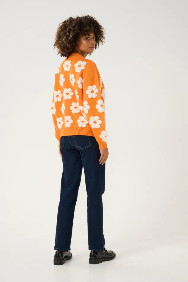 Knitwear and Cardigans Women CULTURE CUcharla Pullover Russet Orange