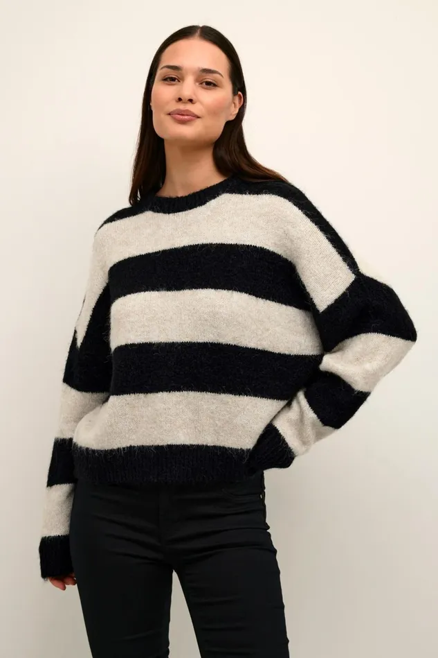 Knitwear and Cardigans Women CULTURE CUkimmy Pullover Oyster Gray Melange