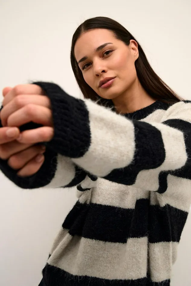 Knitwear and Cardigans Women CULTURE CUkimmy Pullover Oyster Gray Melange