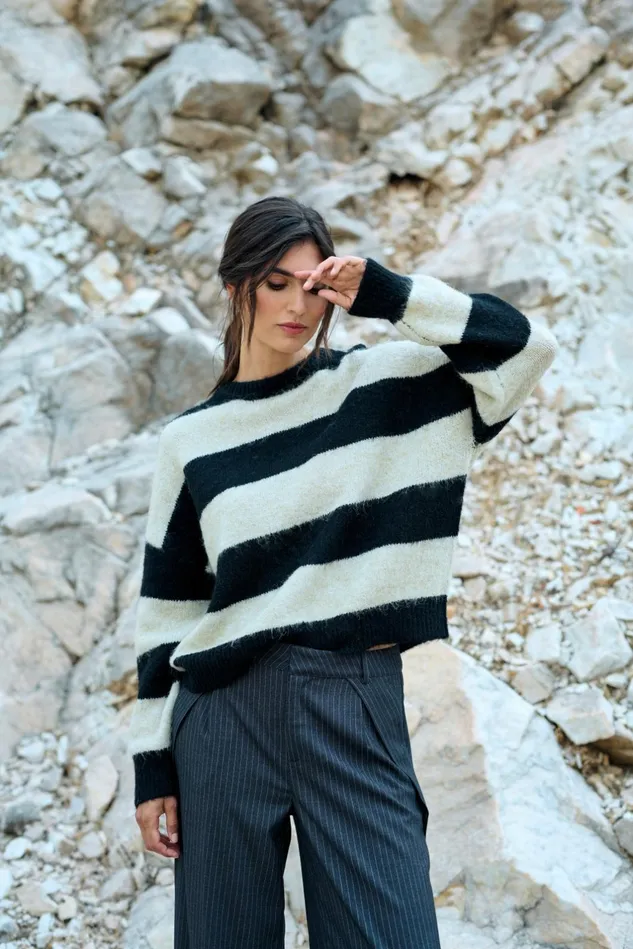 Knitwear and Cardigans Women CULTURE CUkimmy Pullover Oyster Gray Melange