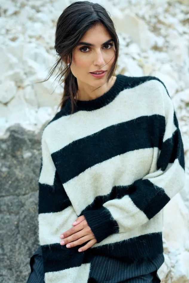 Knitwear and Cardigans Women CULTURE CUkimmy Pullover Oyster Gray Melange