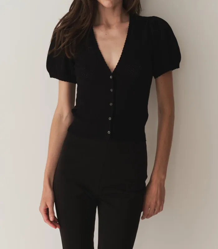 Knitwear Women DEN Ambrose Cardigan Black