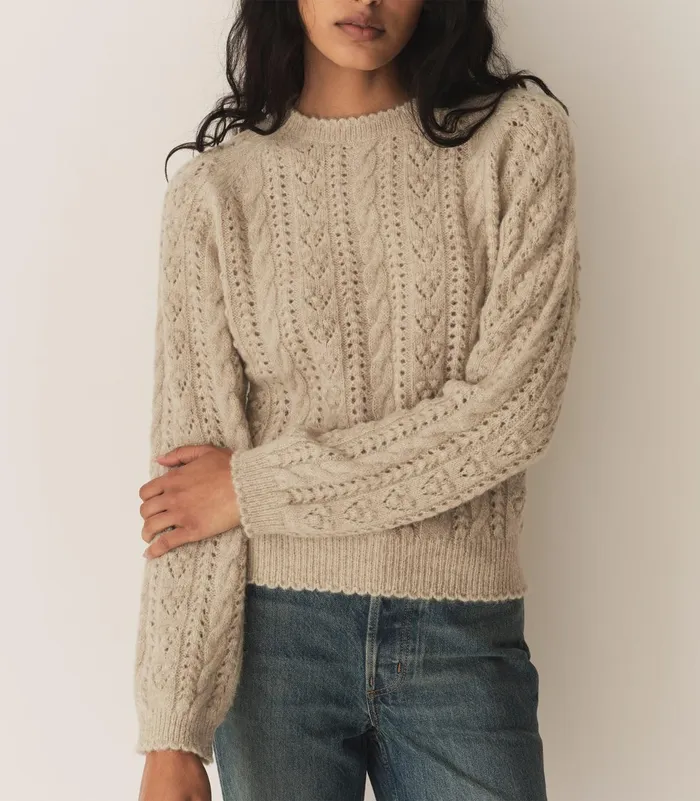 Knitwear Women DEN Langley Sweater Earl Grey