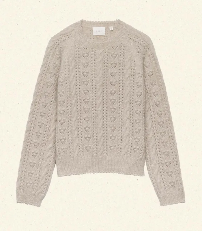Knitwear Women DEN Langley Sweater Earl Grey Knitwear Women DEN Langley Sweater Earl Grey