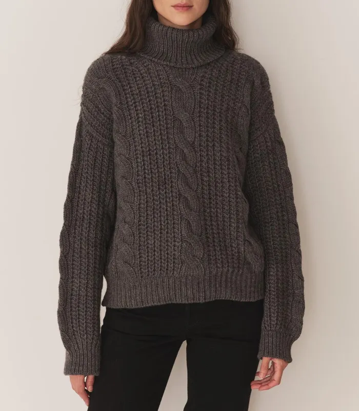 Knitwear Women DEN Leighton Sweater Dark Grey