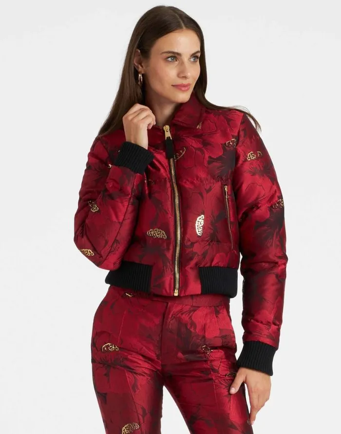 La Comasca Puffer Bomber Ruby Red Women La Double J Outerwear La Comasca Puffer Bomber Ruby Red Women La Double J Outerwear