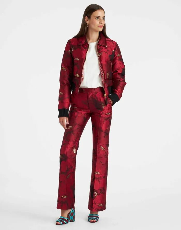La Comasca Puffer Bomber Ruby Red Women La Double J Outerwear La Comasca Puffer Bomber Ruby Red Women La Double J Outerwear
