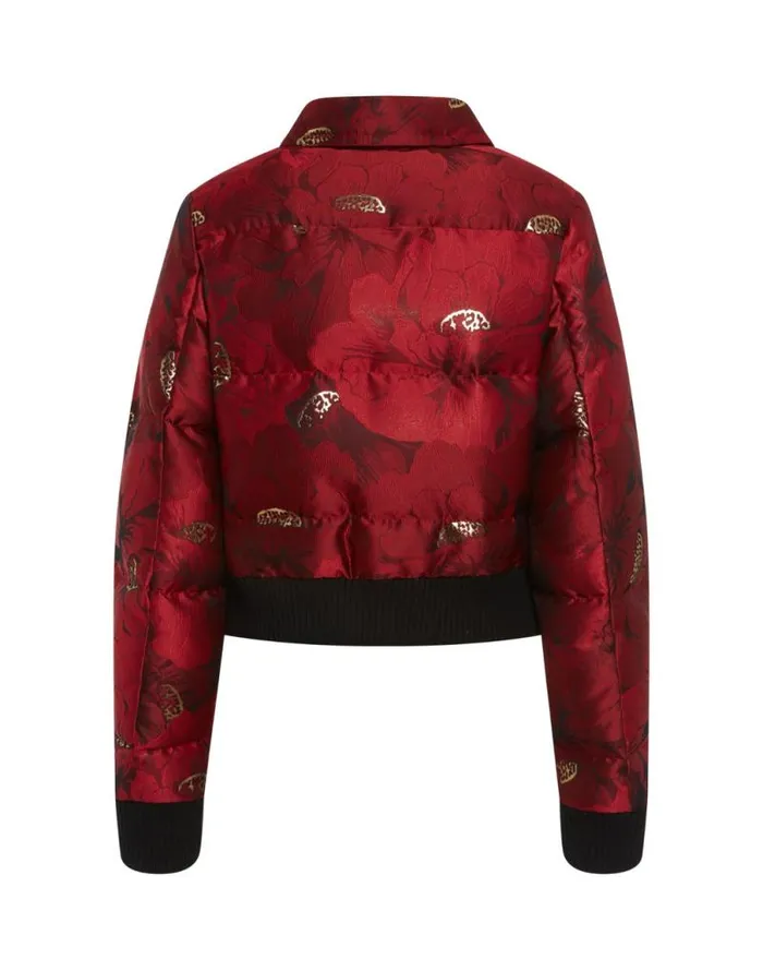 La Comasca Puffer Bomber Ruby Red Women La Double J Outerwear La Comasca Puffer Bomber Ruby Red Women La Double J Outerwear