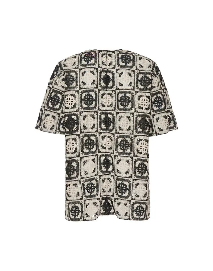 Lacey House TShirt Mini Tiles Black Women La Double J Shirts and Tops Lacey House TShirt Mini Tiles Black Women La Double J Shirts and Tops