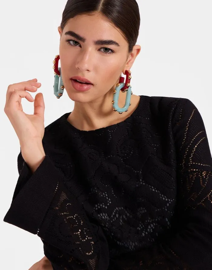 Lacey Mini Supreme Swing Dress Solid Black Women La Double J Dresses