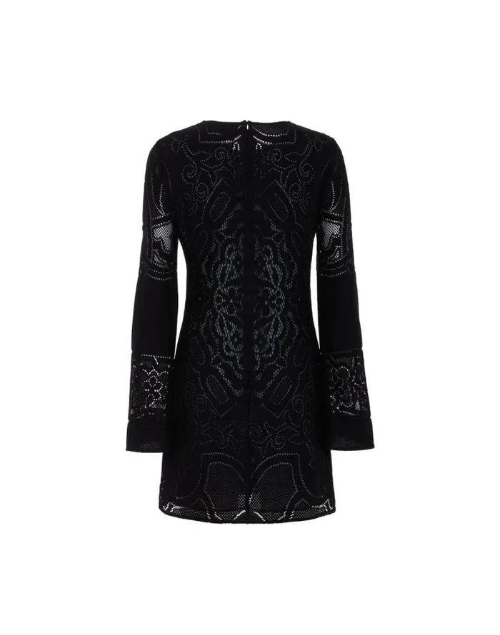 Lacey Mini Supreme Swing Dress Solid Black Women La Double J Dresses
