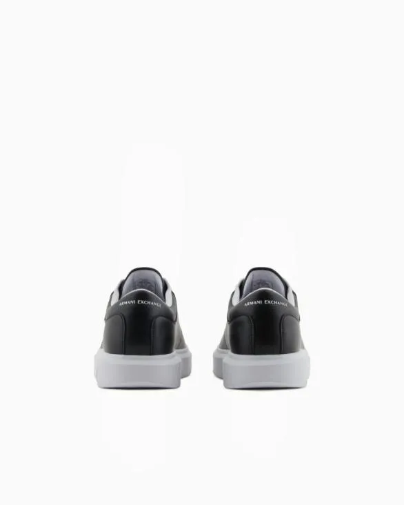 Leather Sneakers Black Men Armani Sneakers Leather Sneakers Black Men Armani Sneakers