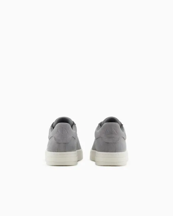 Leather Sneakers With Logo Grey Men Armani Sneakers Leather Sneakers With Logo Grey Men Armani Sneakers