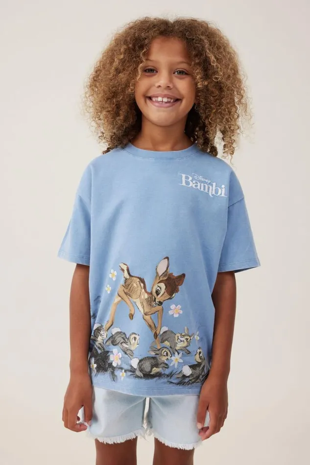 License Drop Shoulder Short Sleeve Tee Lcn Dis Bambidusty Blue Girls Cotton On Tops and TShirts License Drop Shoulder Short Sleeve Tee Lcn Dis Bambidusty Blue Girls Cotton On Tops and TShirts