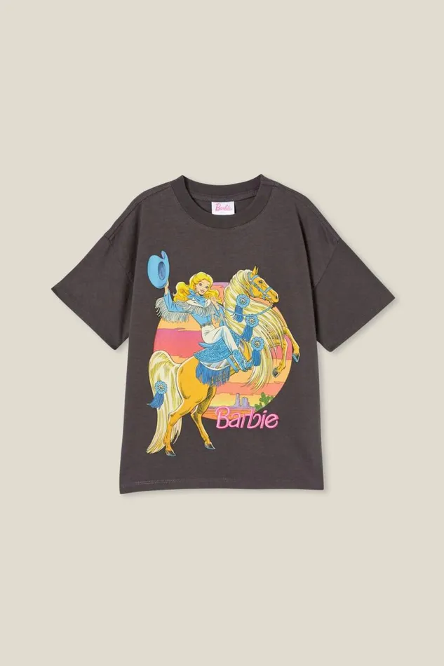 License Drop Shoulder Short Sleeve Tee Lcn Mat Barbie Westernphantom Wash Girls Cotton On Tops and TShirts License Drop Shoulder Short Sleeve Tee Lcn Mat Barbie Westernphantom Wash Girls Cotton On Tops and TShirts