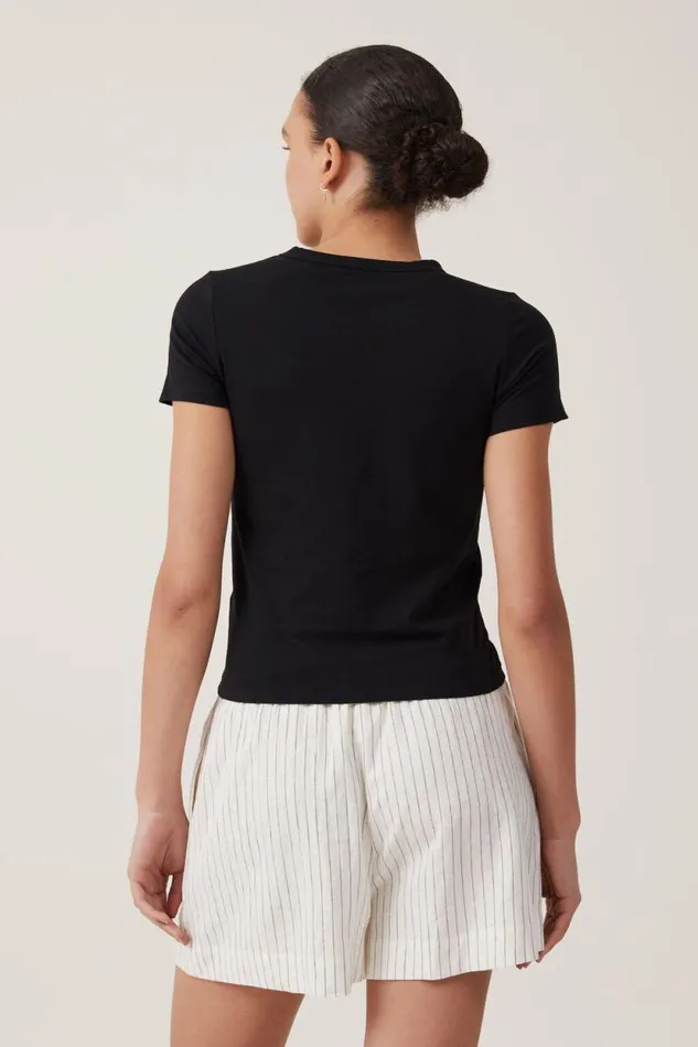 Lightweight Longline Graphic Tee Rhodes Shellblack Women Cotton On Tops Lightweight Longline Graphic Tee Rhodes Shellblack Women Cotton On Tops
