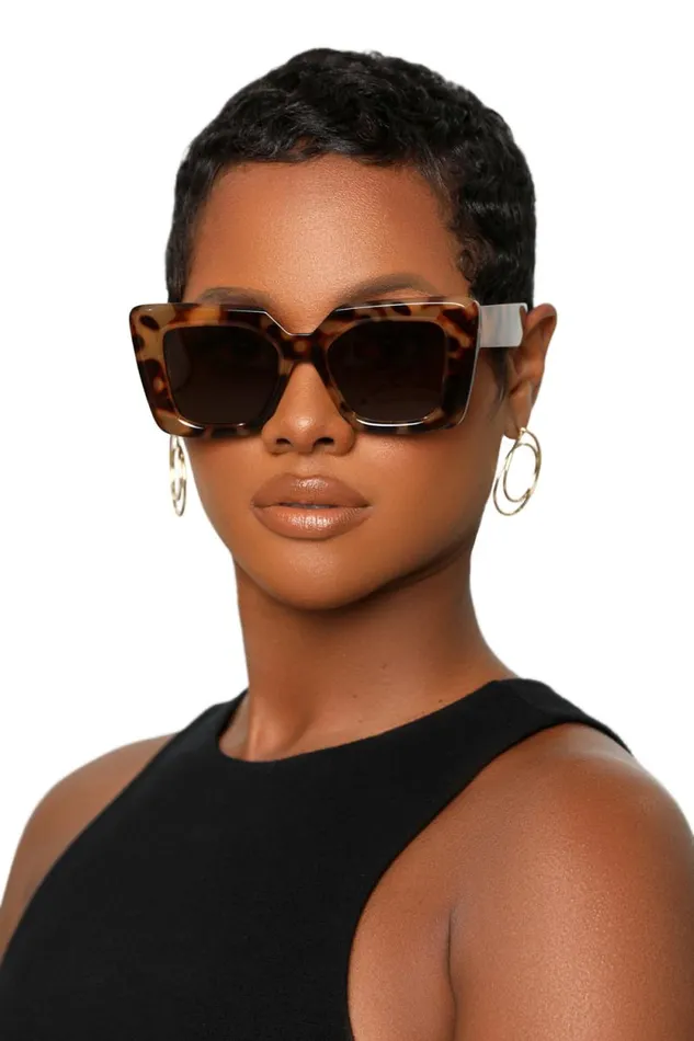 Lilly039s Kloset Eyewear Women Shade Wave Sunglasses Tortoise