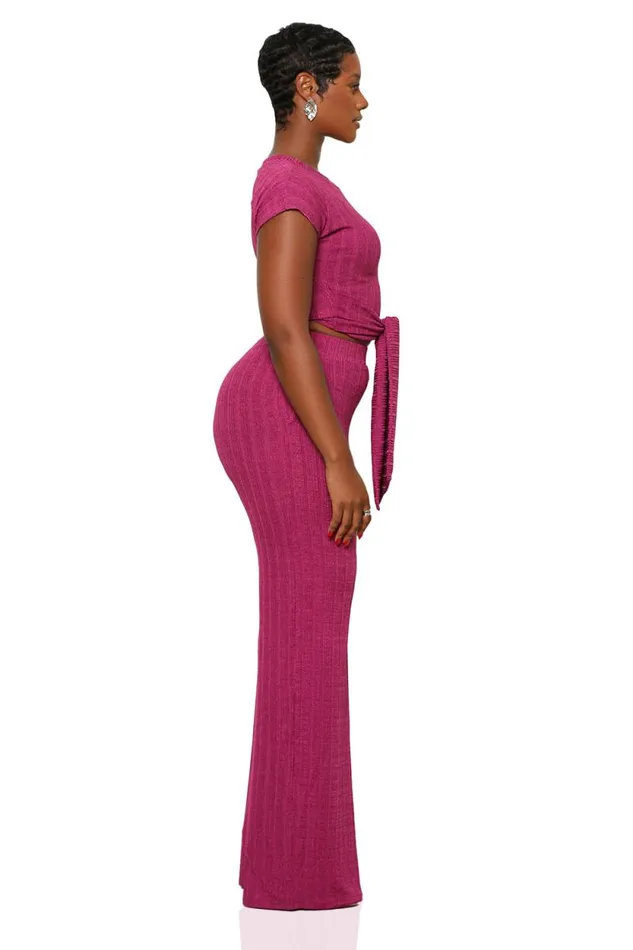 Lilly039s Kloset Sets Women Everyday Casual Pants Set Plum