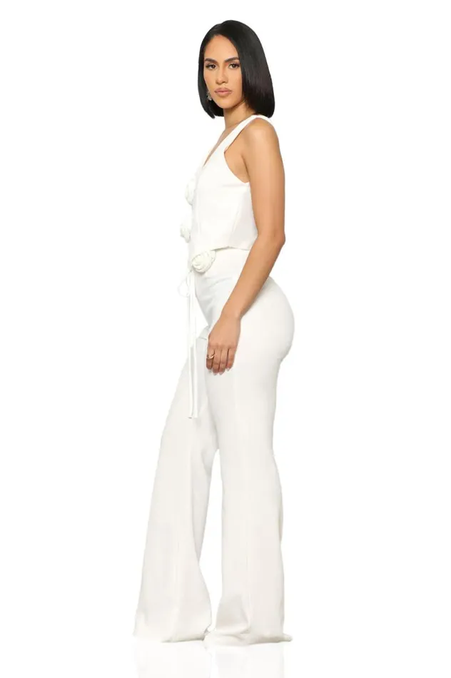 Lilly039s Kloset Sets Women Rose Drift Pants Set White